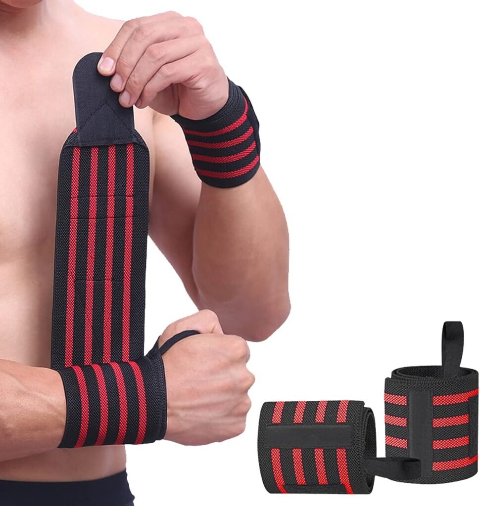 SUJAYU Wrist Wraps, 2 Pack Wrist Brace Wrist Straps for Weightlifting, Wrist Straps Lifting Straps Wrist Weights Carpal Tunnel Wrist Brace, Wrist Brace for Working Out Gym Accessories for Men