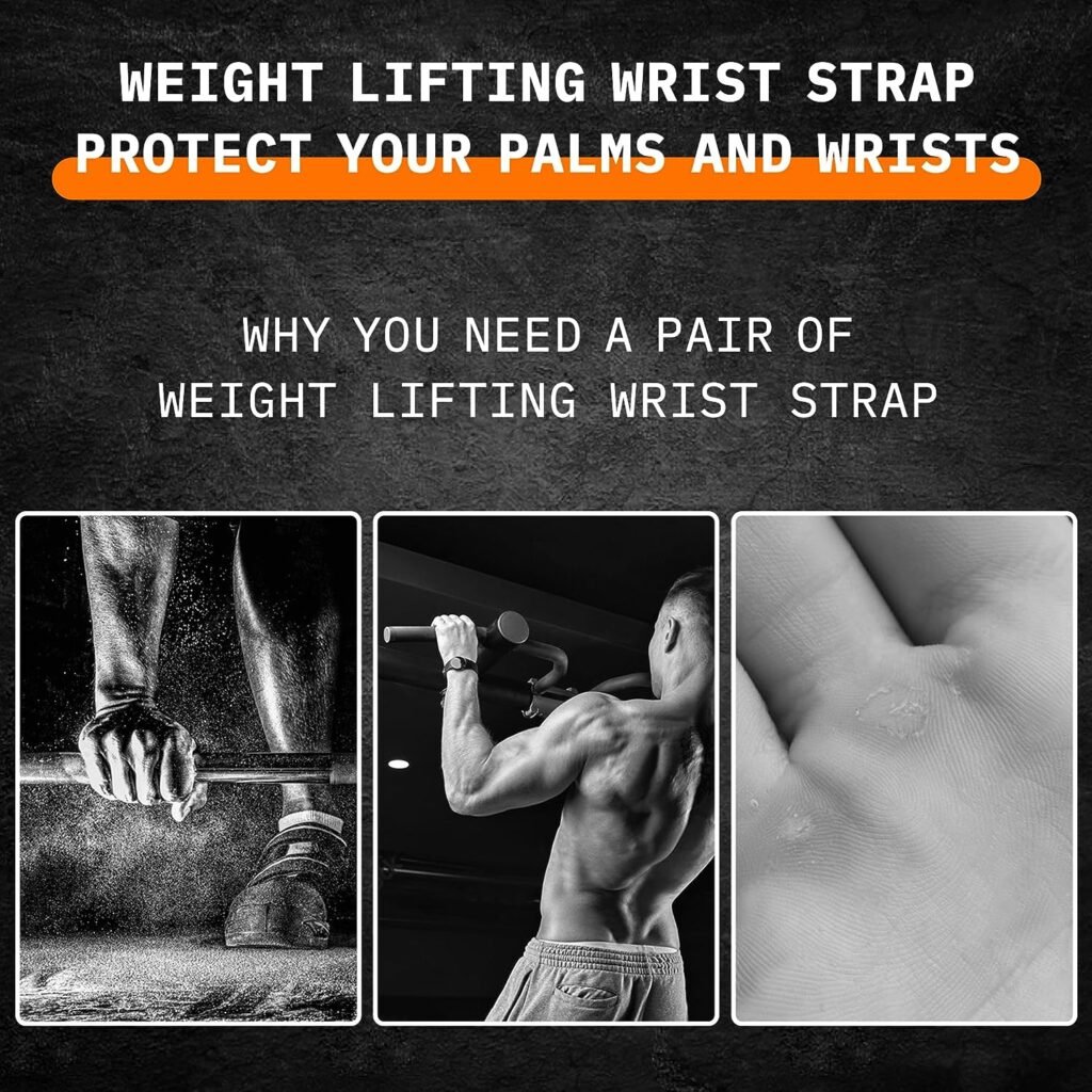 ATIVAFIT Lifting Straps Weight Lifting Gloves Heavy Duty Deadlift Straps Neoprene Padded Wrist Support for Weightlifting, Bodybuilding, Powerlifting, Strength Training Home Gym Men and Women