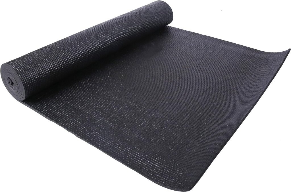 BalanceFrom All Purpose 1/4-Inch High Density Anti-Tear Exercise Yoga Mat with Carrying Strap