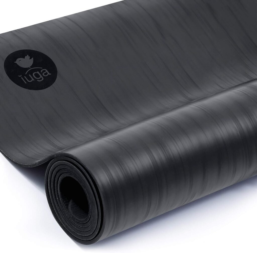 IUGA Pro Yoga Mat Non Slip Hot Yoga Mat Anti-tear Exercise Mat Eco Friendly Yoga Mats with SGS Certified Material Free Carrying Strap Included