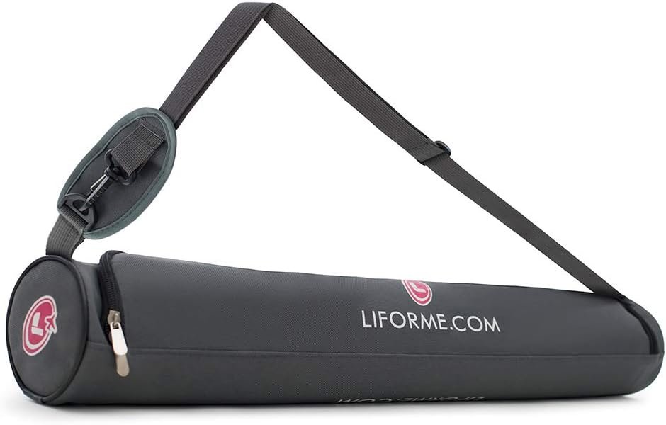 Liforme Travel Yoga mat – Patented Alignment System, Warrior-Like Grip, Non-Slip, Eco-Friendly and Biodegradable, Ultra-Lightweight and Sweat Resistant, Made with Natural Rubber
