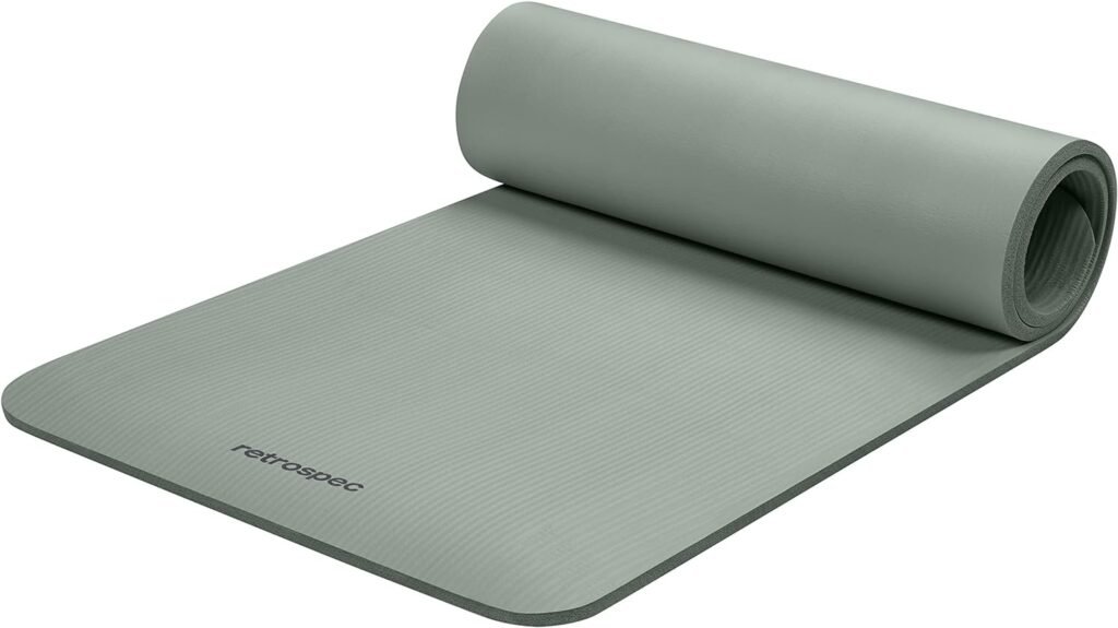 Retrospec Retrospec Solana Yoga Mat 1/2 Thick w/Nylon Strap for Men  Women - Non Slip Excercise Mat for Yoga, Pilates, Stretching, Floor  Fitness Workouts