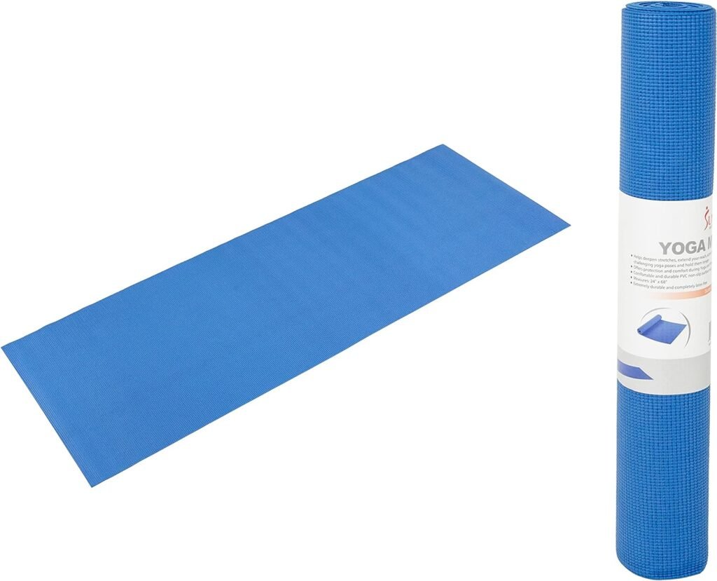 Sunny Health and Fitness Yoga Mat (Blue)