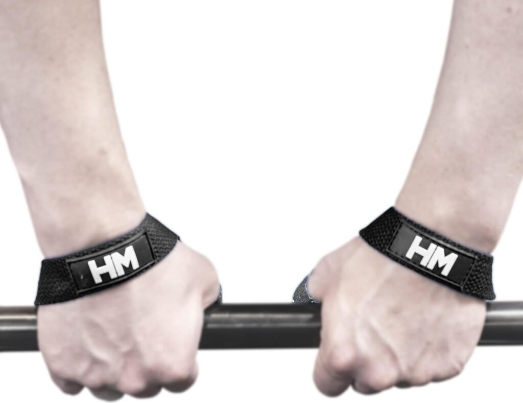 Weightlifting House lifting Wrist Straps - Hand Wraps for Olympic Lifting, Snatch, Pulls, and Deadlift straps. Weight lifting wrist wraps, gym accessories for women and men, Straps for weight lifting.