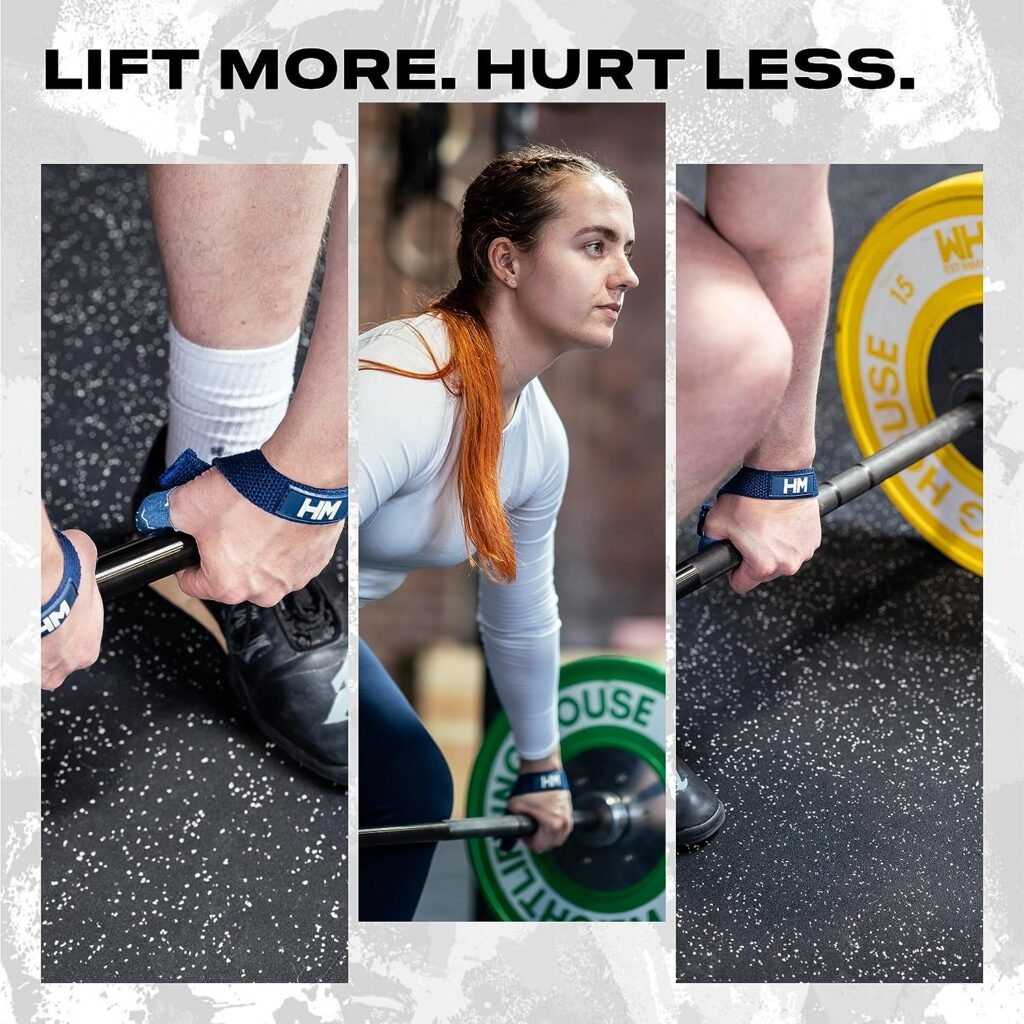 Weightlifting House lifting Wrist Straps - Hand Wraps for Olympic Lifting, Snatch, Pulls, and Deadlift straps. Weight lifting wrist wraps, gym accessories for women and men, Straps for weight lifting.