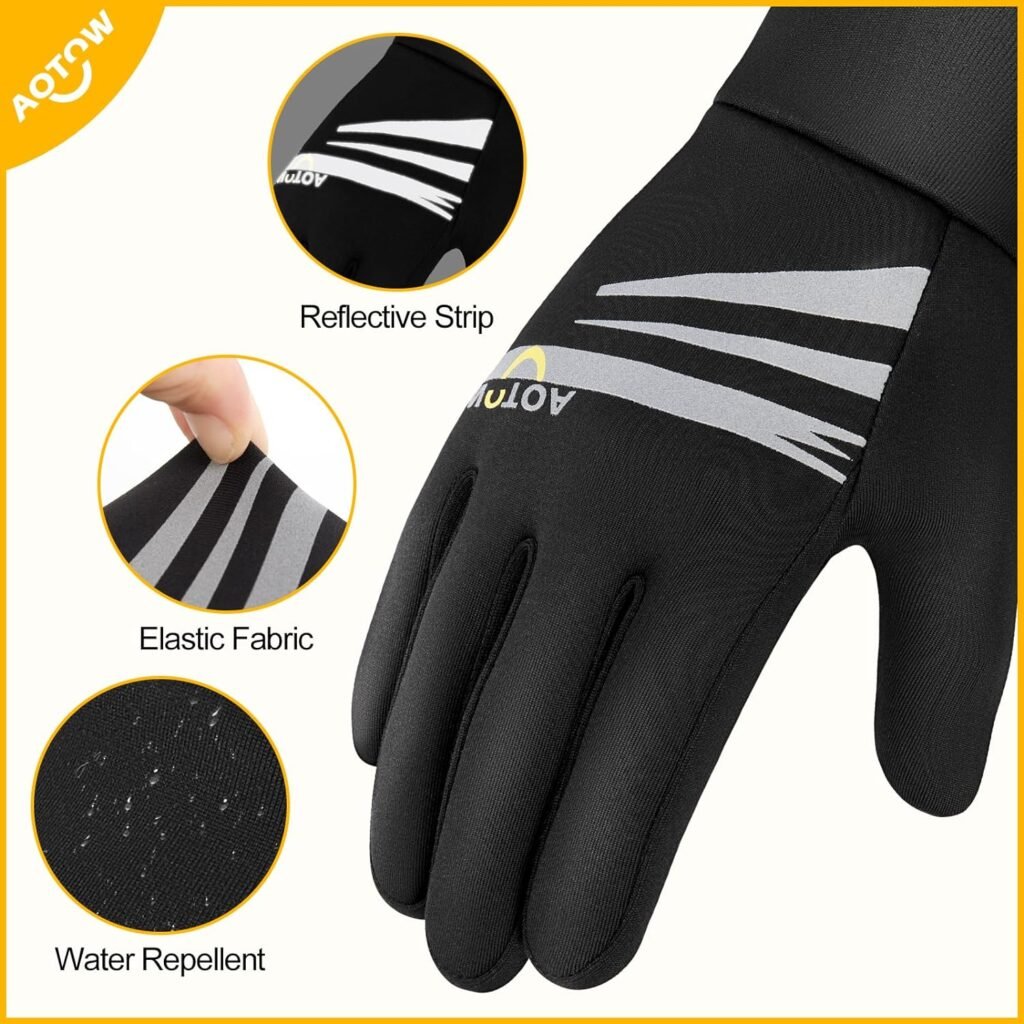 Amazon.com : Kids Winter Warm Sports Gloves - Boys Girls Cold Weather Snow Thermal Waterproof Cycling Cycling Grip Glove, Touch Screen Childrens Mittens for Running Cycling Riding Soccer Bike Athletic Black : Clothing, Shoes  Jewelry