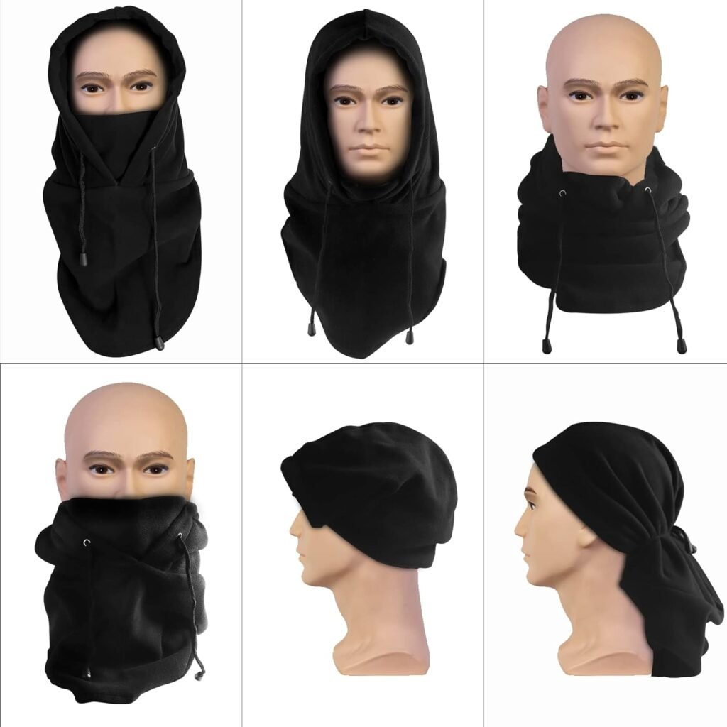 BINE Mens Winter Hat Cold Weather Face Mask Balaclava Hood Outdoor Sports Balaclava Windproof