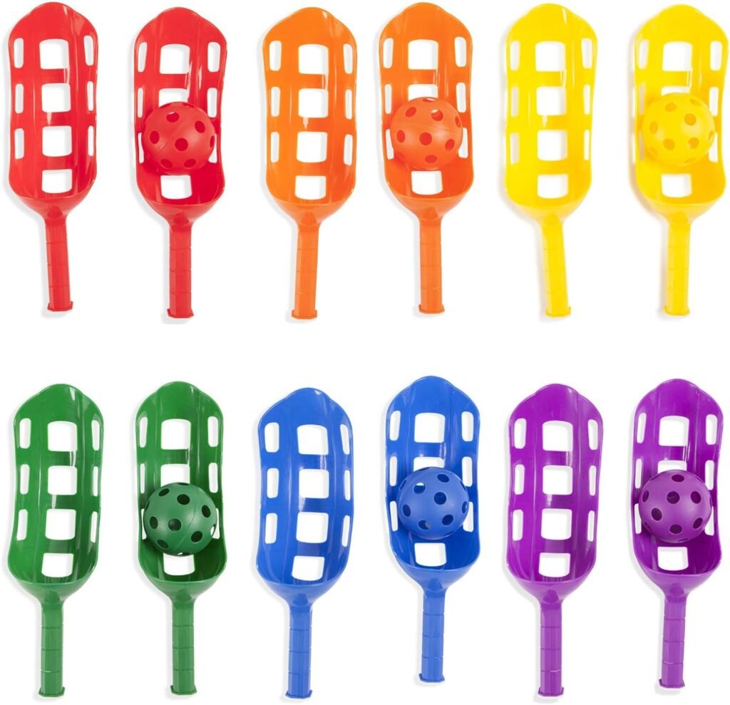 Champion Sports Scoop Ball Set: Classic Outdoor Lawn Party  Kids Game in 6 Assorted Colors