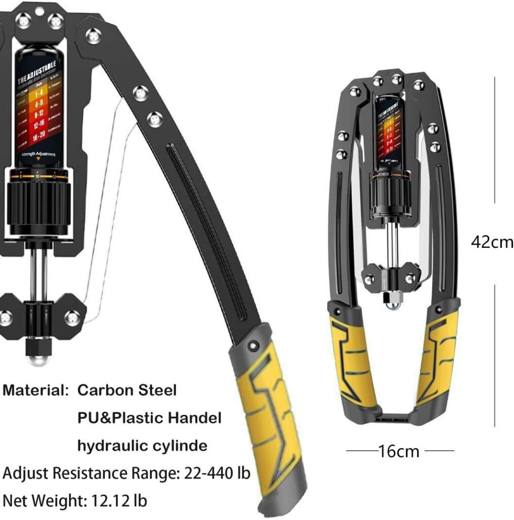 EAST MOUNT Twister Arm Exerciser - Adjustable 22-440lbs Hydraulic Power, Home Chest Expander, Shoulder Muscle Training Fitness Equipment, Arm Enhanced Exercise Strengthener.