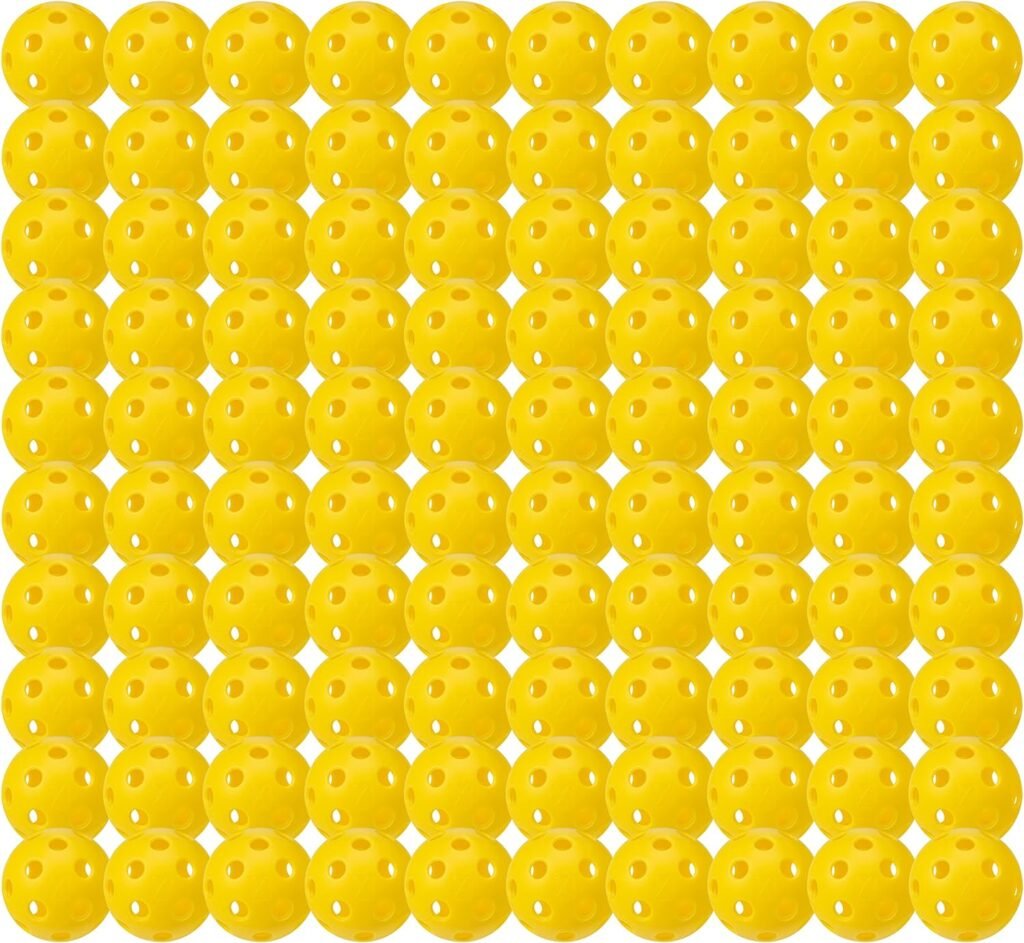 Franklin Sports X-26 Indoor Pickleballs - Indoor Court Pickleball Balls - 3 Pack, 12 Pack + Bulk 100 Pack of Pickleballs - USA Pickleball (USAPA) Approved Tournament Pickleballs - Multiple Colors