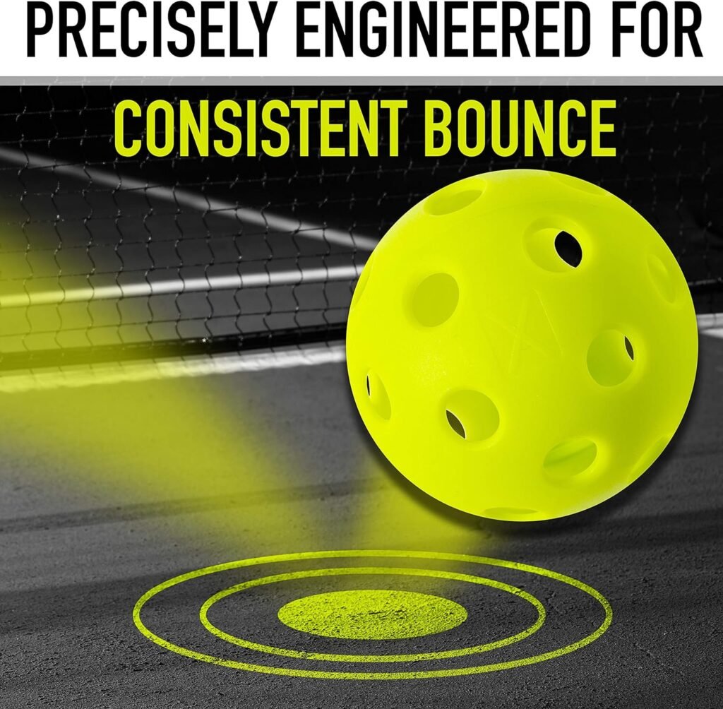 Franklin Sports X-26 Indoor Pickleballs - Indoor Court Pickleball Balls - 3 Pack, 12 Pack + Bulk 100 Pack of Pickleballs - USA Pickleball (USAPA) Approved Tournament Pickleballs - Multiple Colors