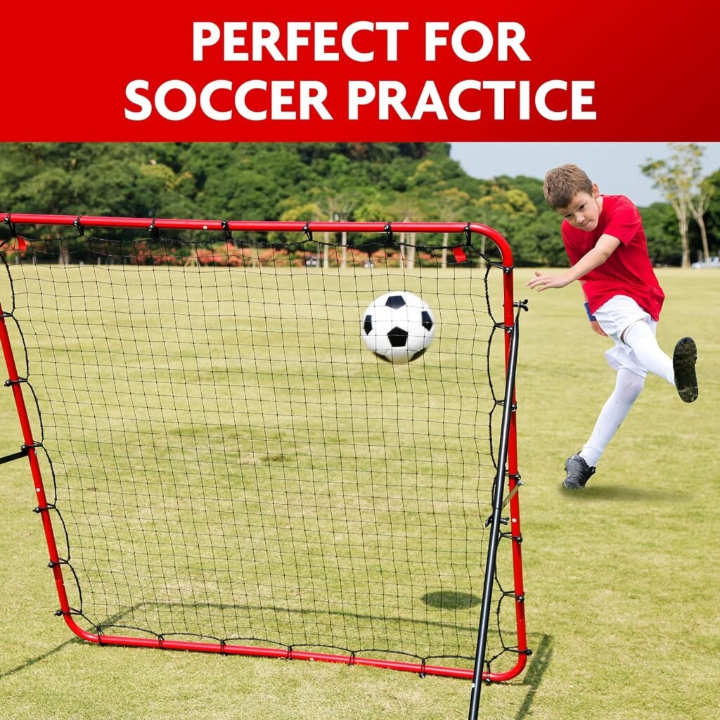 Soccer Rebounder Rebound Net, Kick-Back | Football Training Gifts, Aids  Equipment for Kids Teens  All Ages, Perfect Storage