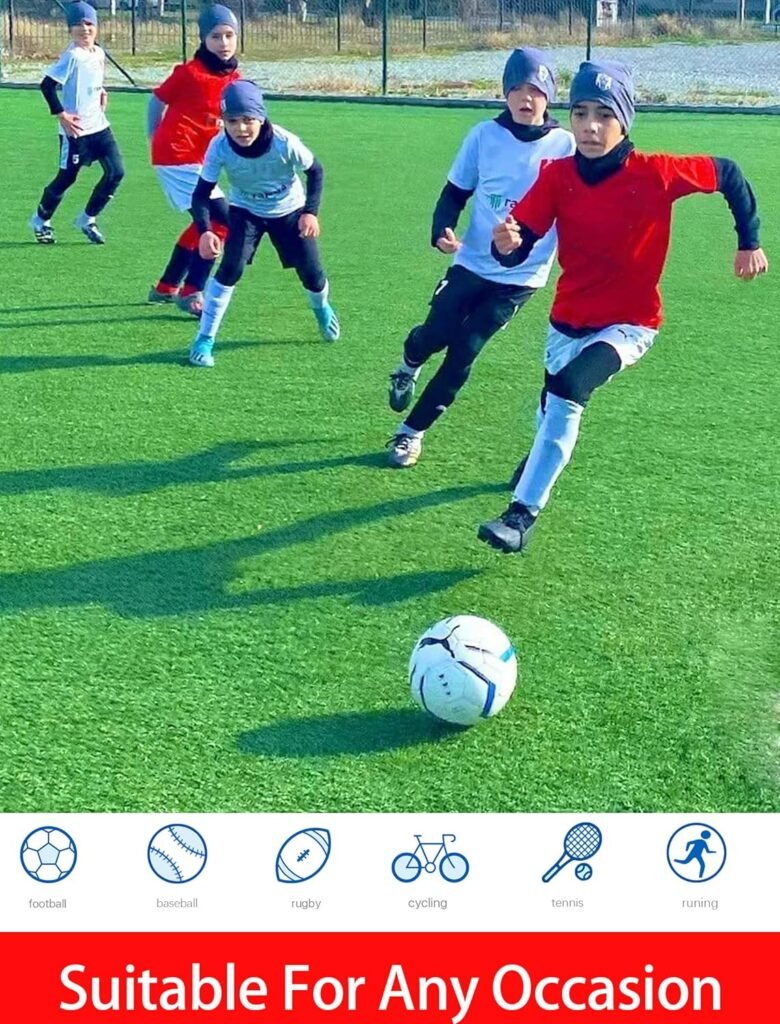 TELALEO 4, 3, 2, 5/1 Pack Boys Girls Compression Shirts Youth Long Sleeve Undershirt Sports Moisture Wicking Baselayer