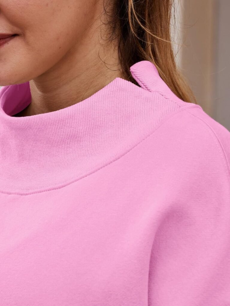 Trendy Queen Womens Oversized Sweatshirts Turtleneck Pullover Long Sleeve Hoodies Tops Fall Outfits 2023 Clothes