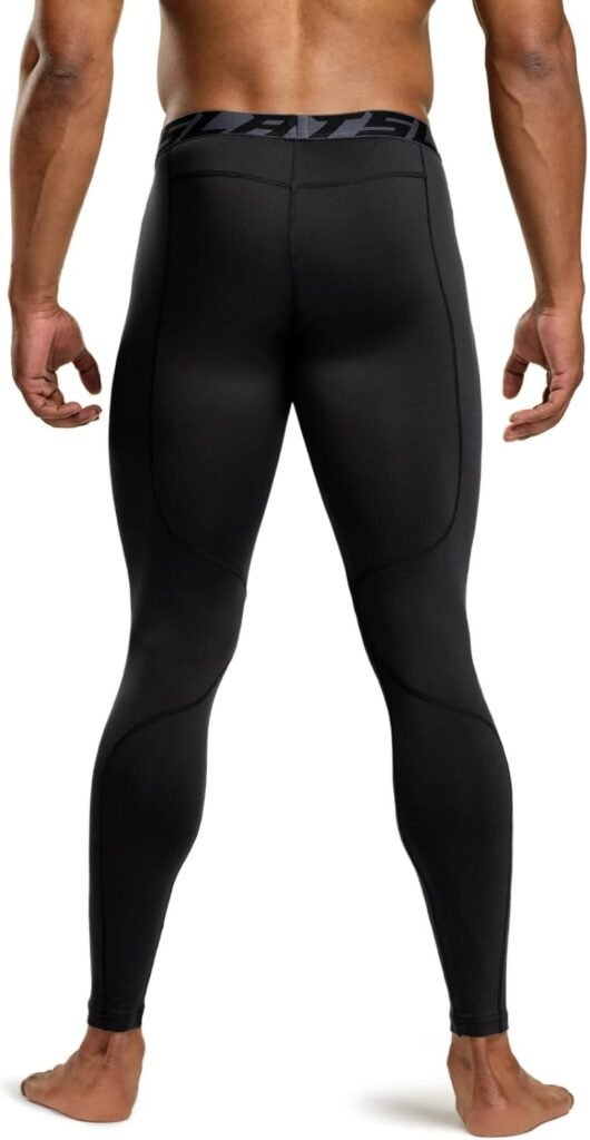 TSLA 1 or 2 Pack Mens Thermal Compression Pants, Athletic Sports Leggings  Running Tights, Wintergear Base Layer Bottoms