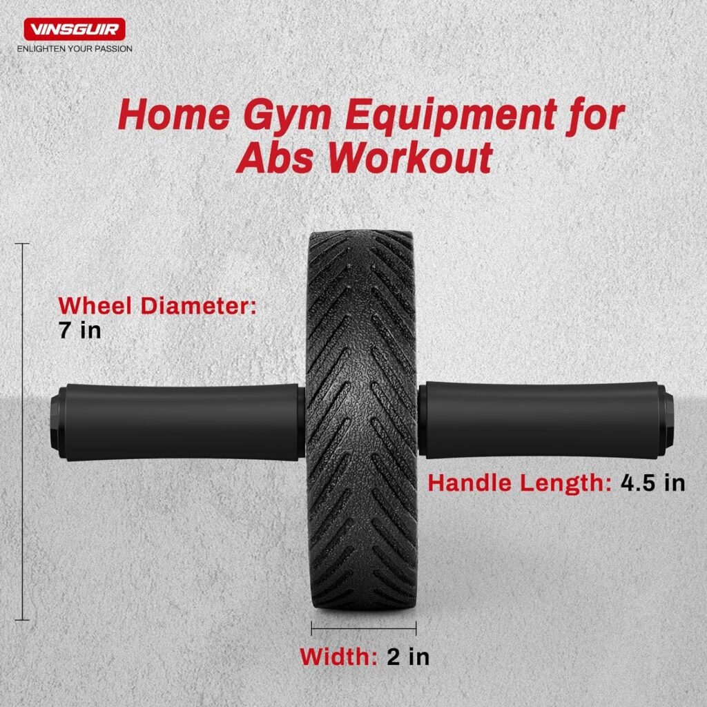 Vinsguir Ab Roller Wheel - Ab Workout Equipment for Difficult Abdominal  Core Strength Training, Home Gym Fitness Equipment, Exercise Wheel for Men Women