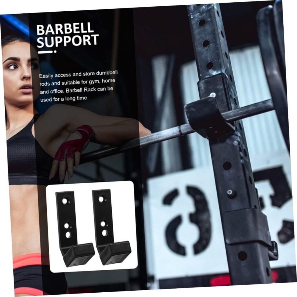 4Pcs barbell stand wall mounted barbell holder home gym accessories weight plate rack bar stand rack Gym Accessories For Weight Lifting barbell rack storage rack fitness Commercial