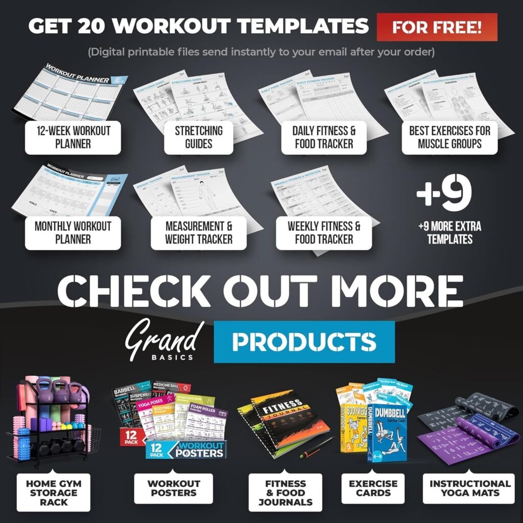 Advanced Fitness Journal for Women  Men - Perfect Workout Planner for Tracking Your Daily Progress - Body Measuring Tape Included w/Notebook - Exercise Log Book for Weightloss  Weight Lifting