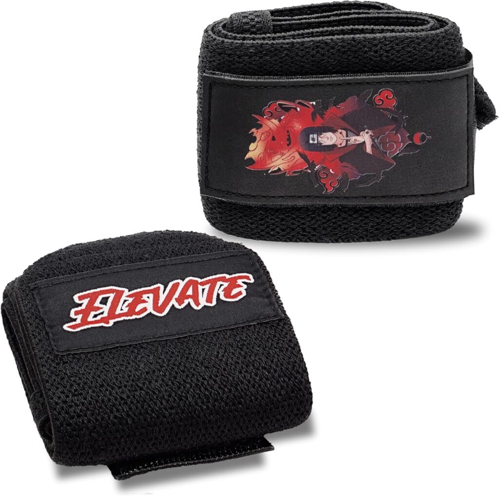 Anime Wrist Wraps (19 Premium Quality) for Powerlifting, Bodybuilding, Weight Lifting - Wrist Support Braces, Bench Press, Gym Accessories, Gym Stuff, Lifting ACCE