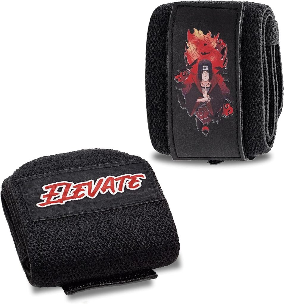 Anime Wrist Wraps (19 Premium Quality) for Powerlifting, Bodybuilding, Weight Lifting - Wrist Support Braces, Bench Press, Gym Accessories, Gym Stuff, Lifting ACCE