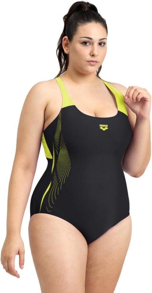 ARENA Performance Womens Graphic Swim Pro Back Plus Size One Piece Swimsuit Chlorine Resistant MaxLife Bathing Suit