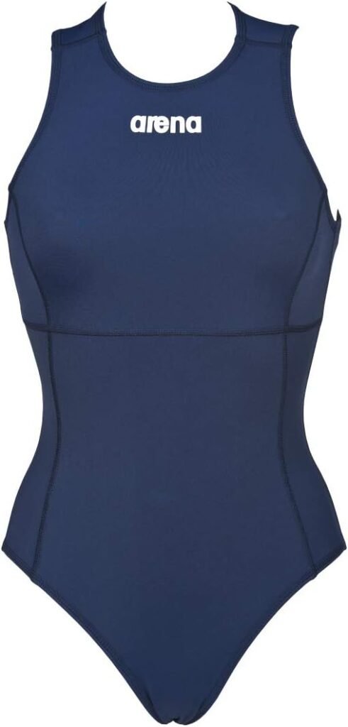 Arena Womens Solid Water Polo One Piece Swimsuit