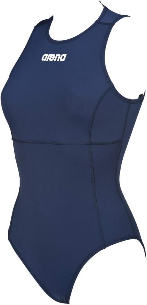 Arena Womens Solid Water Polo One Piece Swimsuit