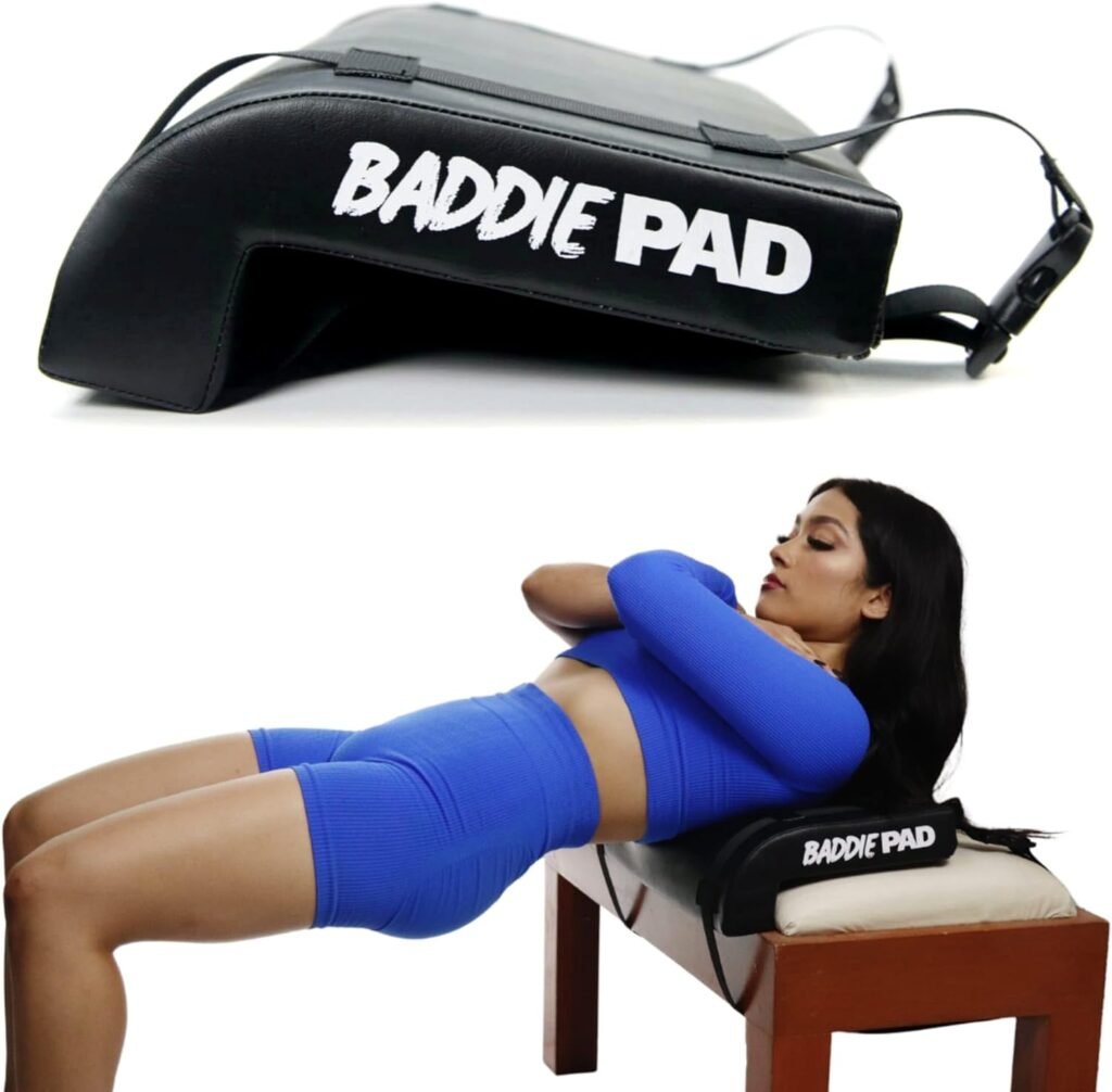 Baddiepad Hip Thrust Pad for Back Shoulder Neck Support - Gym Equipment Barbell Pad Foam pad for weight lifting hip thrusts bench cushion gym equipment - Gym accessories for women Padding - Baddie Pad