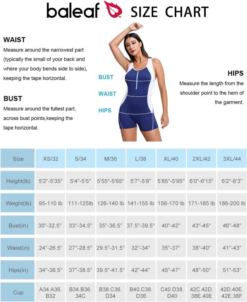 BALEAF Womens Boyleg One Piece Swimsuits Conservative Racerback Training Athletic Swimwear with Zipper Bathing Suits