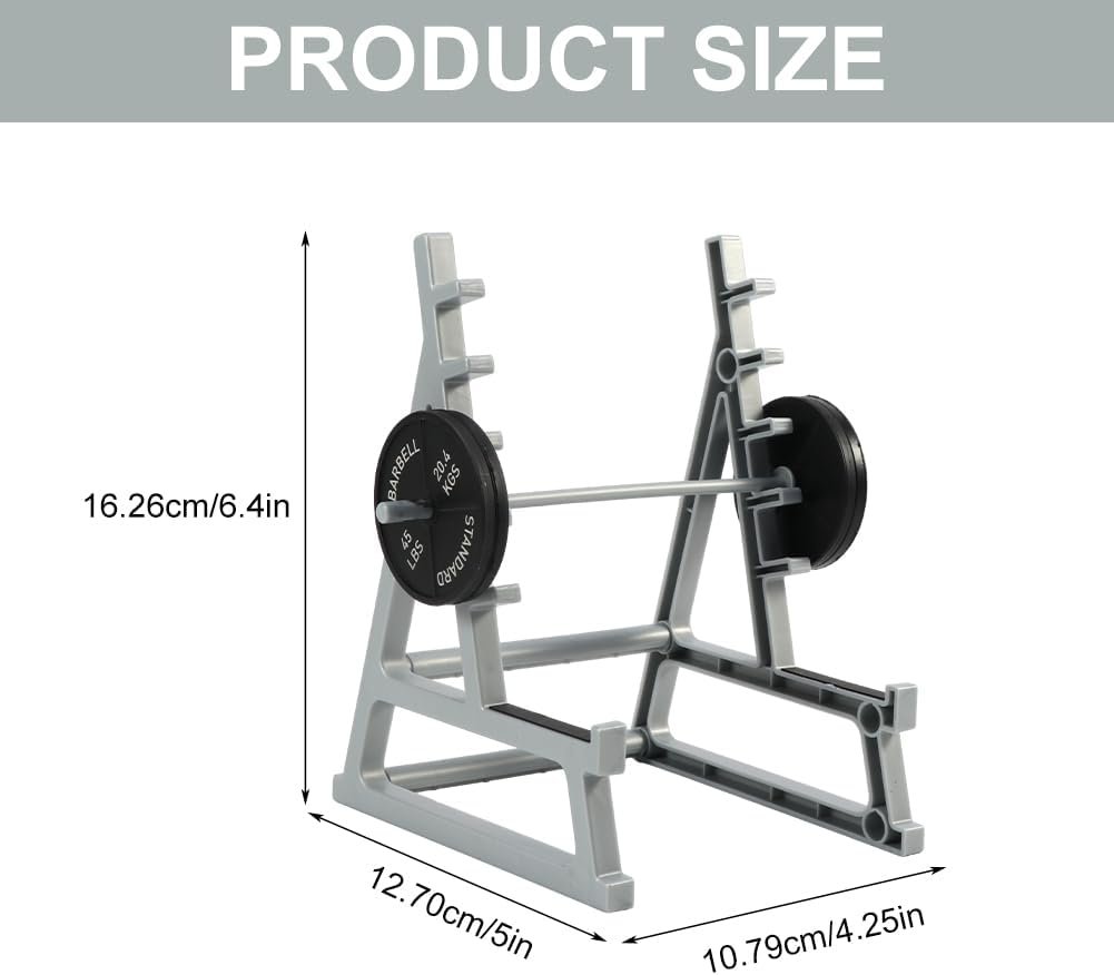 Barbell Rack Pen Holder, Squat Rack Pen Holder for Fitness Enthusiasts and Weightlifting Fans, Gym Theme Decorations Gift, Fun Desk Accessories (As shown)