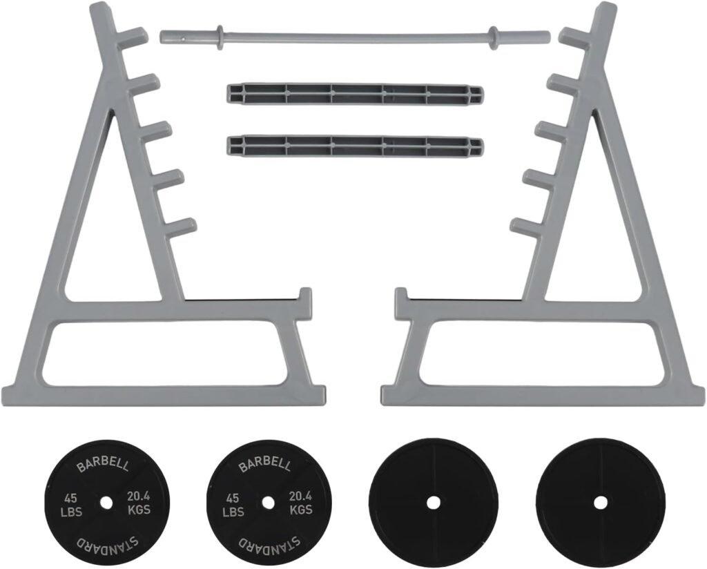 Barbell Rack Pen Holder, Squat Rack Pen Holder for Fitness Enthusiasts and Weightlifting Fans, Gym Theme Decorations Gift, Fun Desk Accessories (As shown)