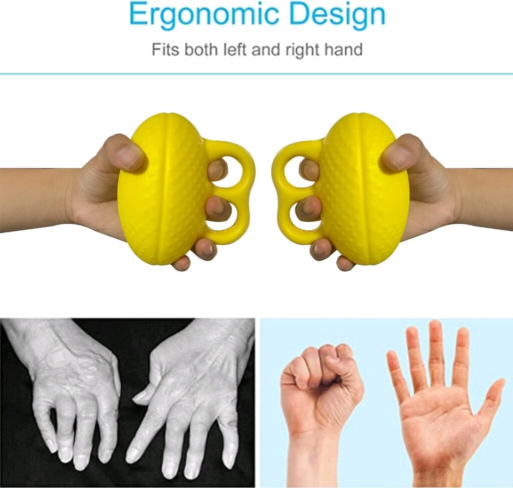 Finger Ball Exerciser Grip Stress Ball, Silicone, Strength Squeeze for Hand, Finger Grip Strengthening Exercise for Hand