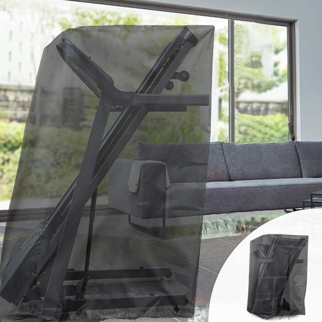 Iptienda Treadmill Cover, Folding Treadmill Covers Waterproof for Foldable Running Machine Indoor Outdoor