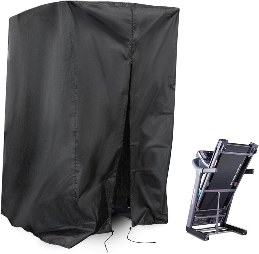 Iptienda Treadmill Cover, Folding Treadmill Covers Waterproof for Foldable Running Machine Indoor Outdoor