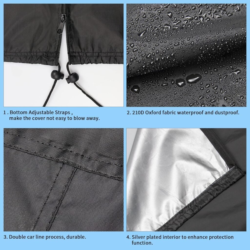 Iptienda Treadmill Cover, Folding Treadmill Covers Waterproof for Foldable Running Machine Indoor Outdoor