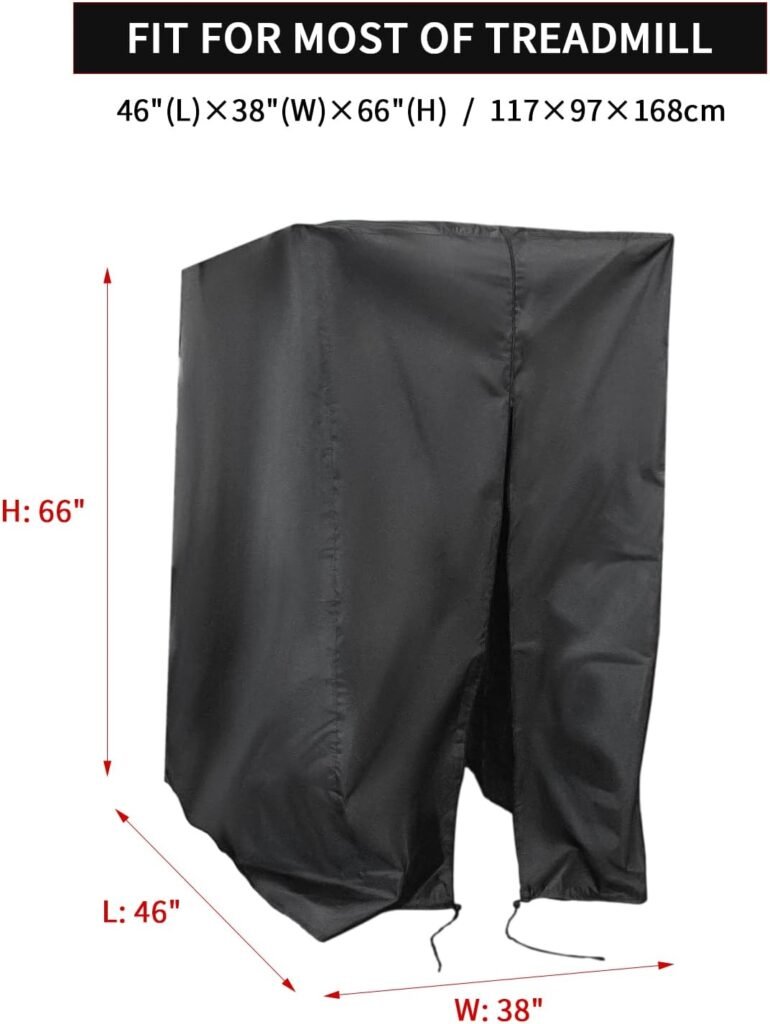 Iptienda Treadmill Cover, Folding Treadmill Covers Waterproof for Foldable Running Machine Indoor Outdoor