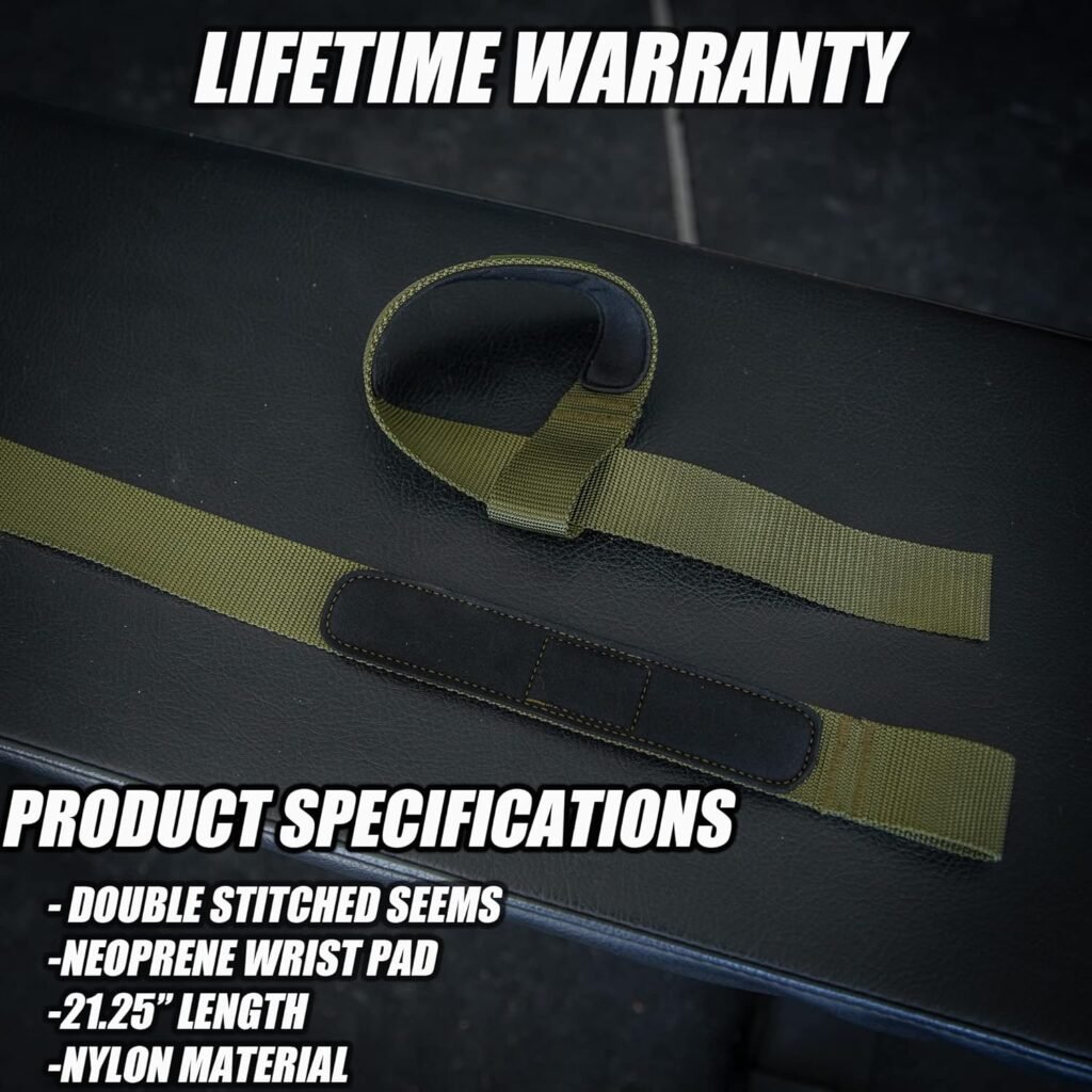 Iron Infidel Weight Lifting Straps- Wrist Straps for Weight Lifting, Deadlifting, Exercise, Strength Training, Olympic Lifts- Pair of Gym Straps for Grip Strength On Heavy Lifts