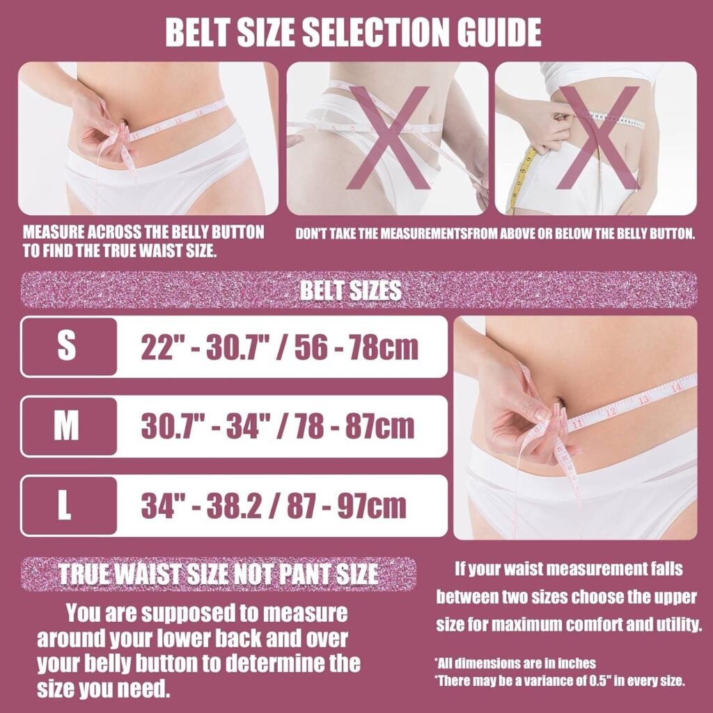 Jaffick Weight Lifting Belt For Ladies (4 Wide) Pink Purple Leather Gym Belts Lower Waist Back Support For Women Men Fitness Squat Deadlift Heavy Duty Cross Training Gym Powerlifting Workout