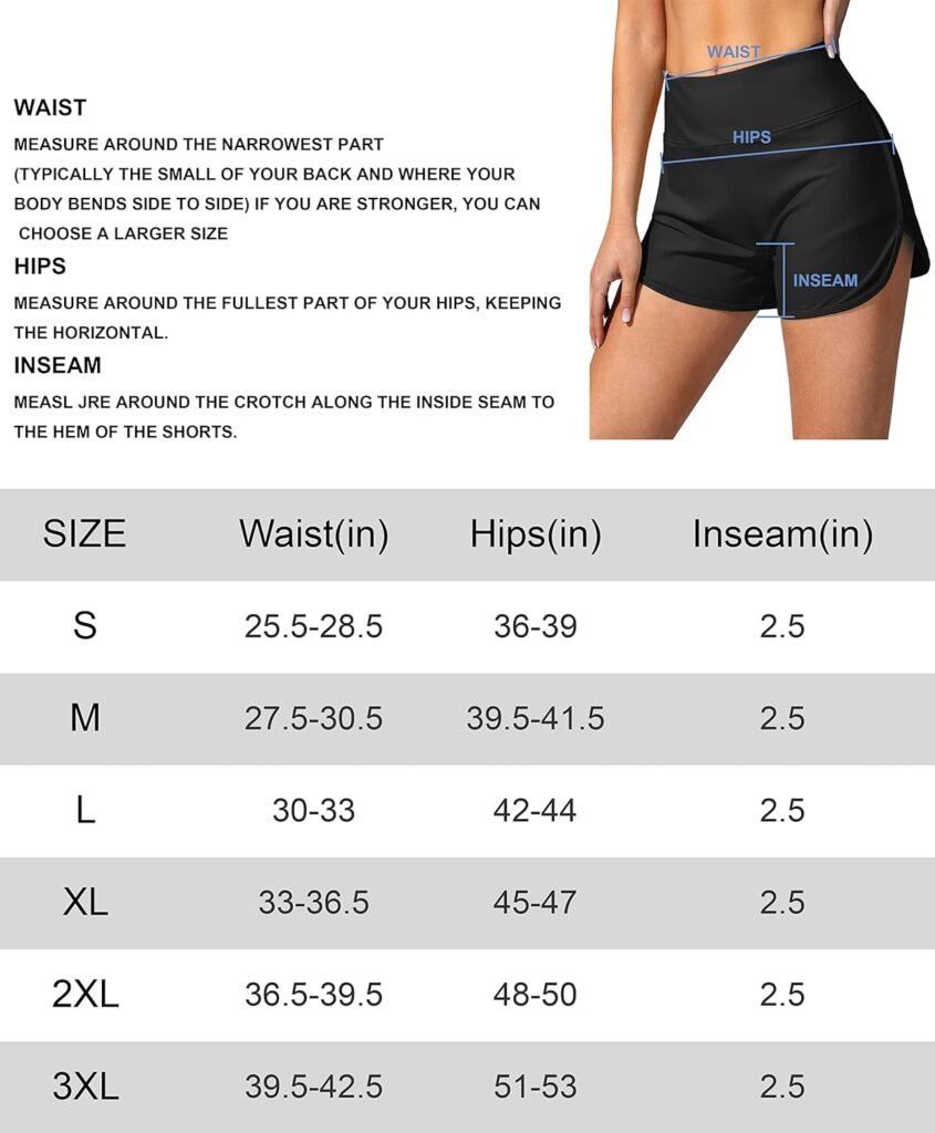 Jarvanv Womens Swim Shorts with Pockets High Waisted Tummy Control Board Swimsuit Bathing Shorts for Women with Liner