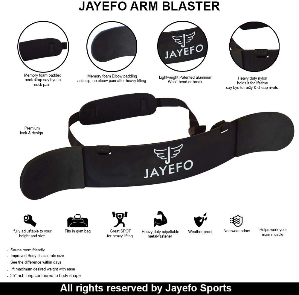 Jayefo Arm Blaster for Biceps Grow  Strengthen Your Biceps with Ease