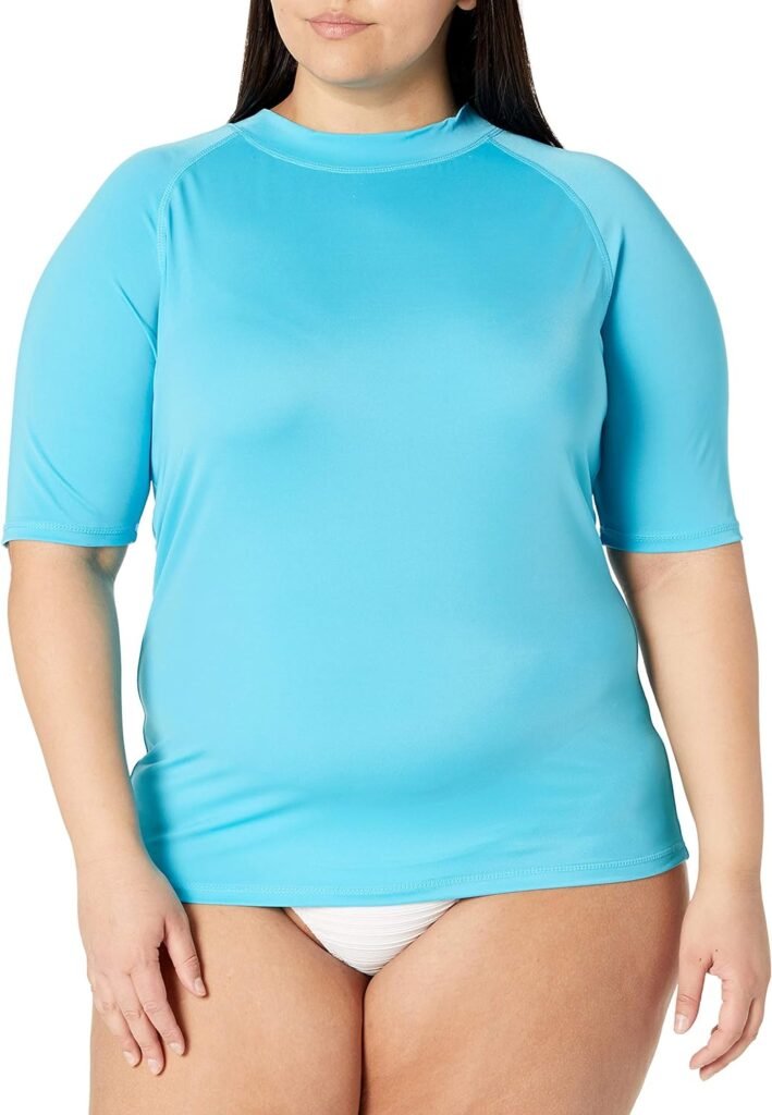 Kanu Surf Womens Plus-Size UPF 50+ Active Rashguard  Workout Top