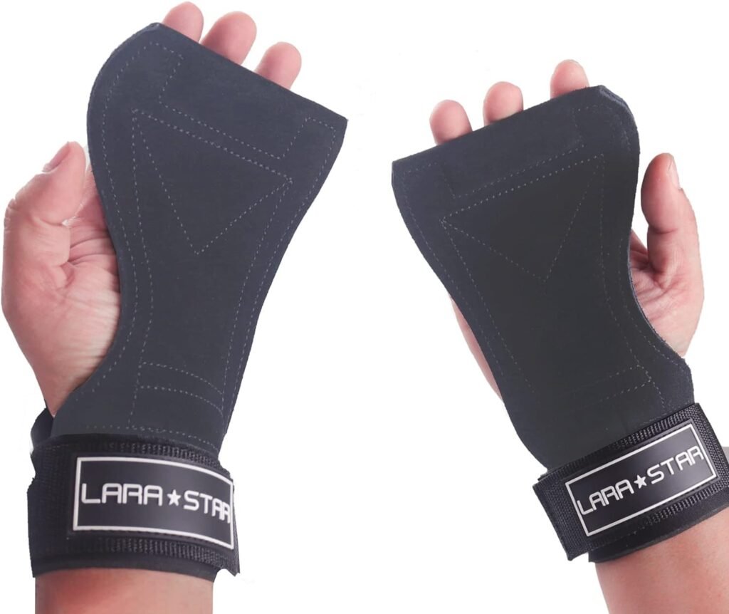 LARA STAR Weight Lifting Wrist Straps for Maximum Grip Support,Lifting Strap for Weightlifting, Gym Grips Hook for Deadlifts, Powerlifting, Heavy Shrug Women/Men