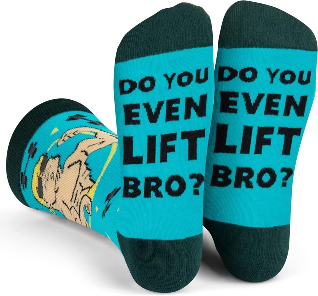 Lavley Funny Novelty Socks for Men and Teen Boys - Gifts for Dad, Husbands, Brothers, Sons for Christmas