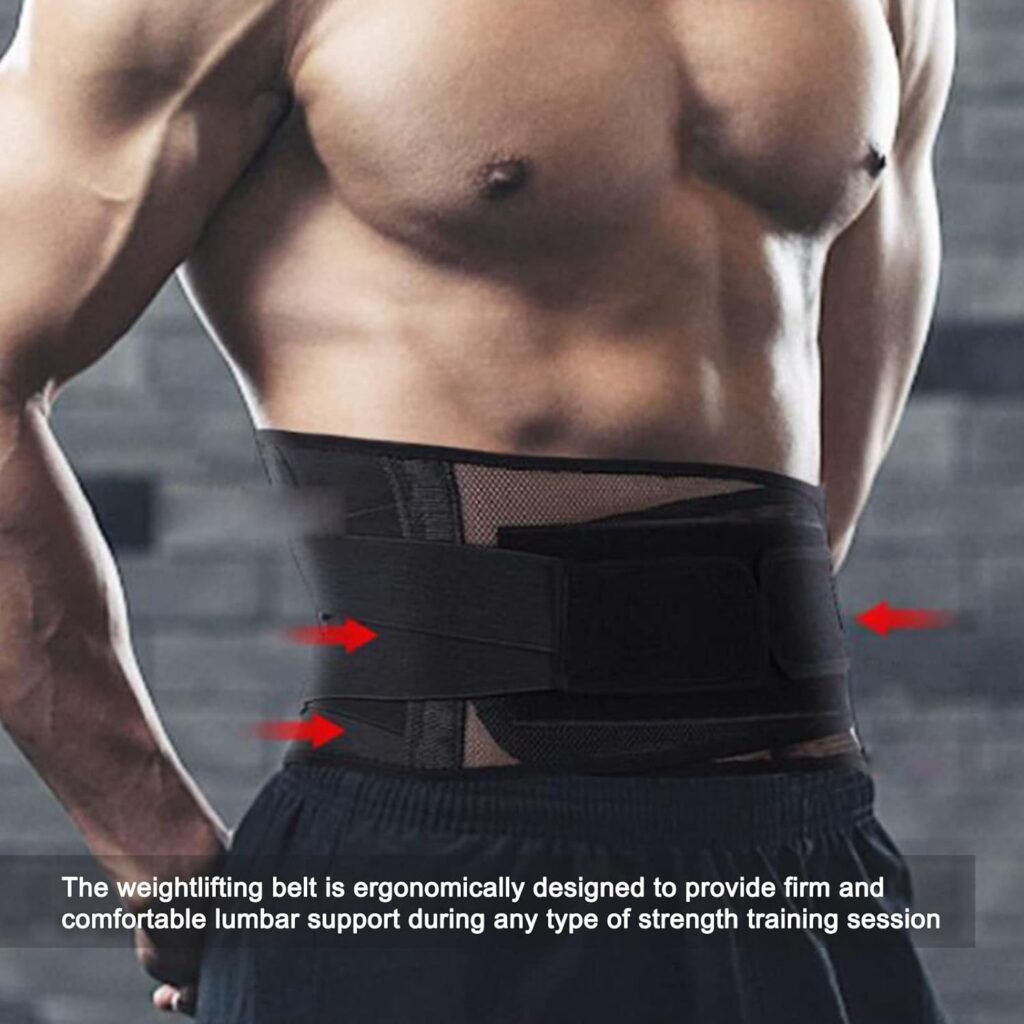 plplaaobo Weight Lifting Belt, Gym Lifting Belt Workout Strength Training Accessories for Men Women Weightlifting Body Care Accessory
