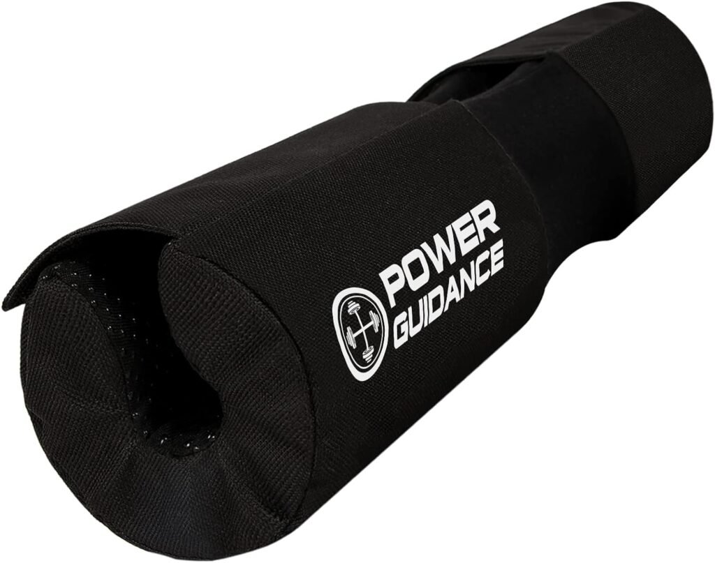 POWER GUIDANCE Barbell Squat Pad - Neck  Shoulder Protective Pad Built-in Velcro Straps and Anti-Skid Points for Squats