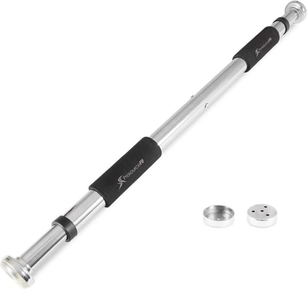 ProsourceFit Multi-Grip Chin-Up and Pull-Up Bar Heavy Duty Doorway Trainer for Home Gym