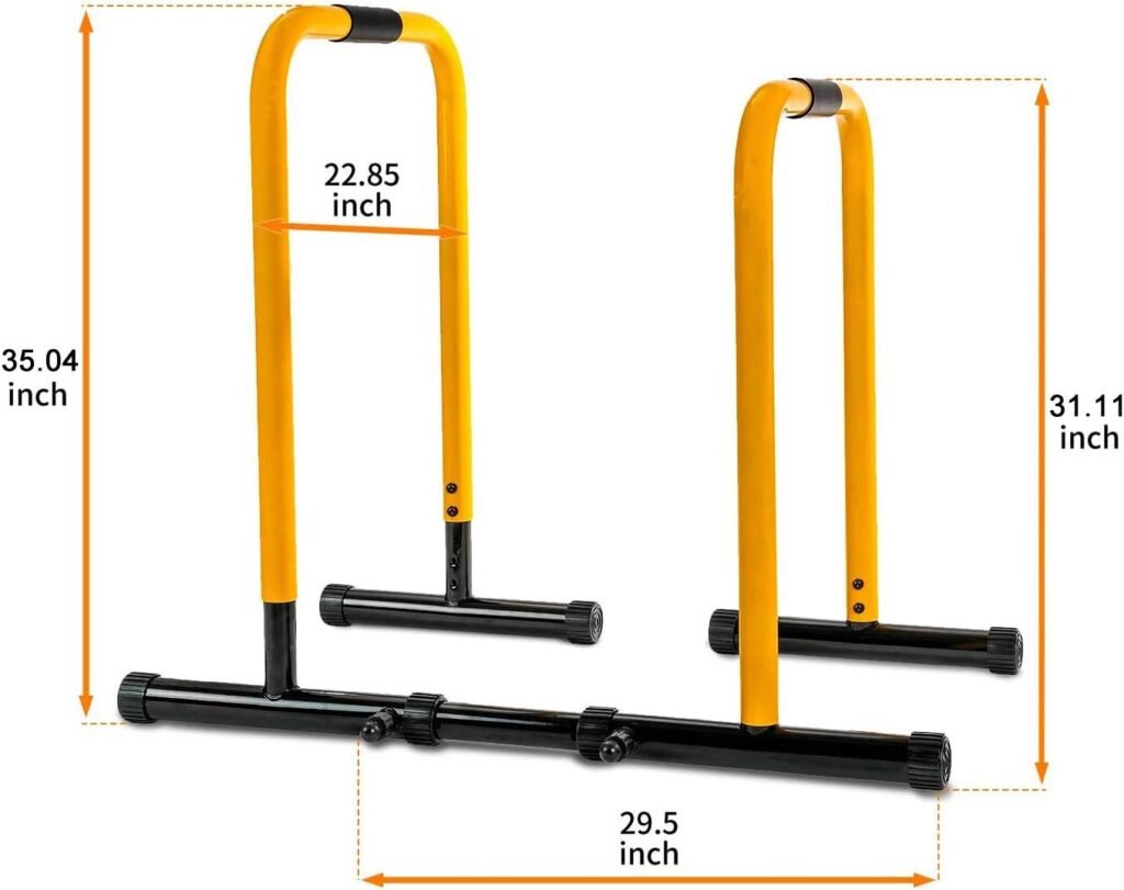 RELIFE REBUILD YOUR LIFE Dip Station Functional Heavy Duty Dip Stands Fitness Workout Dip bar Station Stabilizer Parallette Push Up Stand