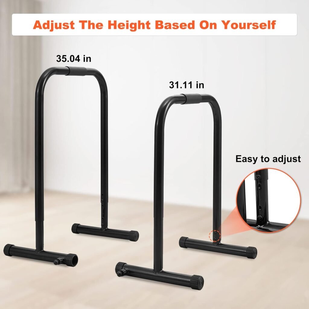 RELIFE REBUILD YOUR LIFE Dip Station Functional Heavy Duty Dip Stands Fitness Workout Dip bar Station Stabilizer Parallette Push Up Stand