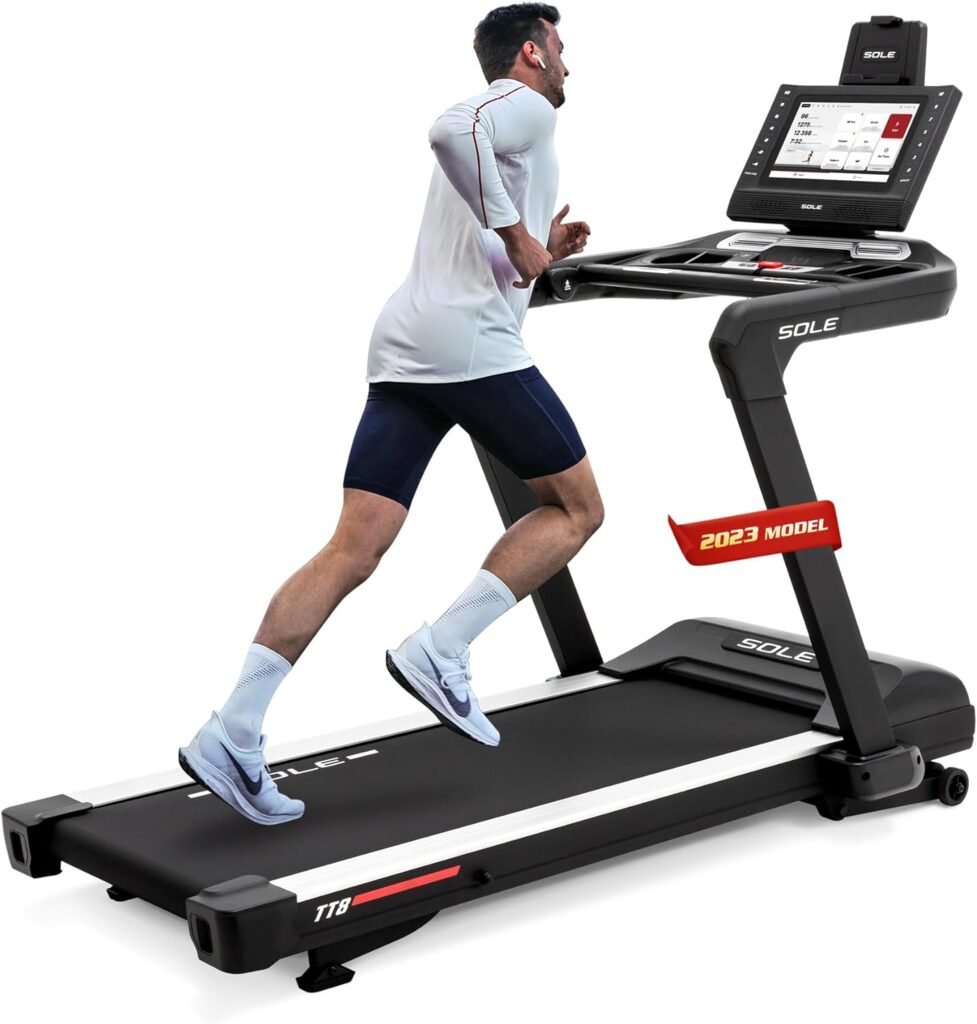 SOLE Fitness F63, F65, F80, F85, TT8 Treadmill with Incline, Bluetooth, Foldable Treadmill Option, Treadmills for Home, Work from Home Fitness, Running and Walking Treadmill