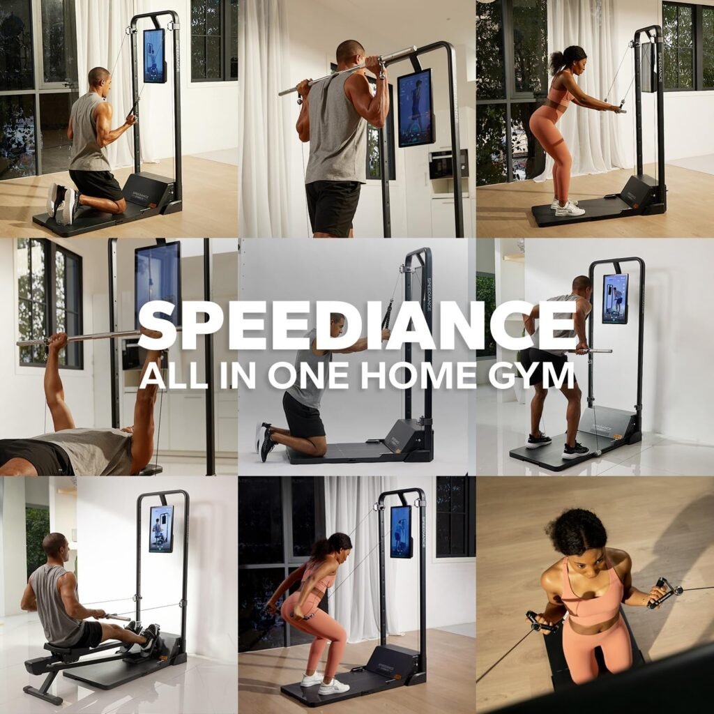 Speediance All-in-One Smart Home Gym, Smart Fitness Trainer Equipment, Total Body Resistance Training Machine, Strength Training Machine-(Works Plus)